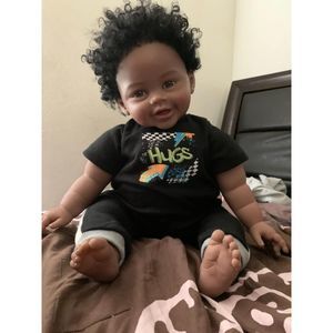 Reborn Black Toddler Doll Birthday Gift, Anniversary Present With Accessories
